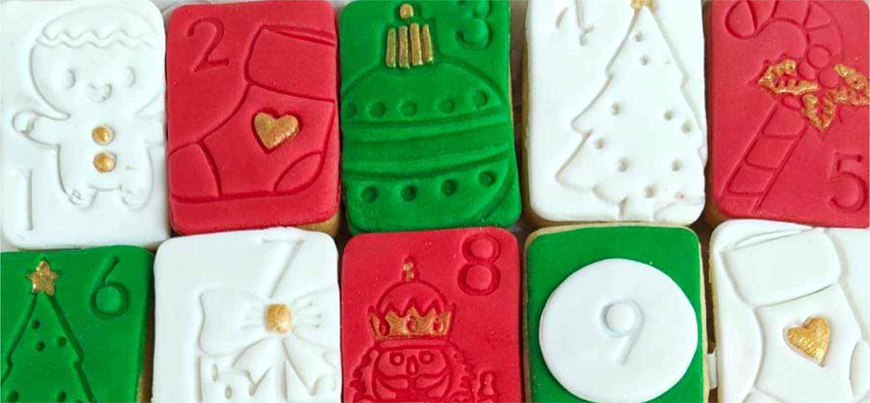 Como hacer un calendario de adviento de galletas